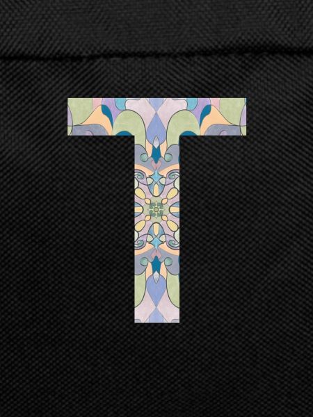 Letter T in mandala