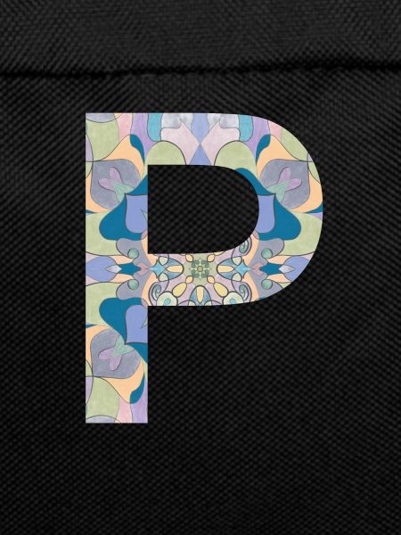 Letter P in mandala