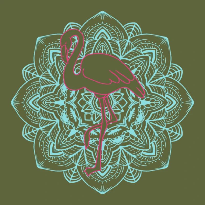 Flamingo mandala