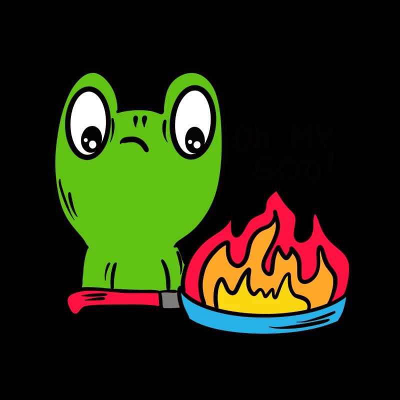 Funny frog, toad