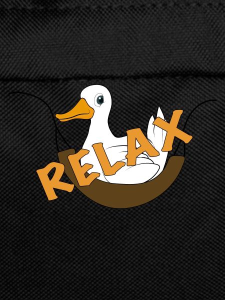 Funny duck saying relax