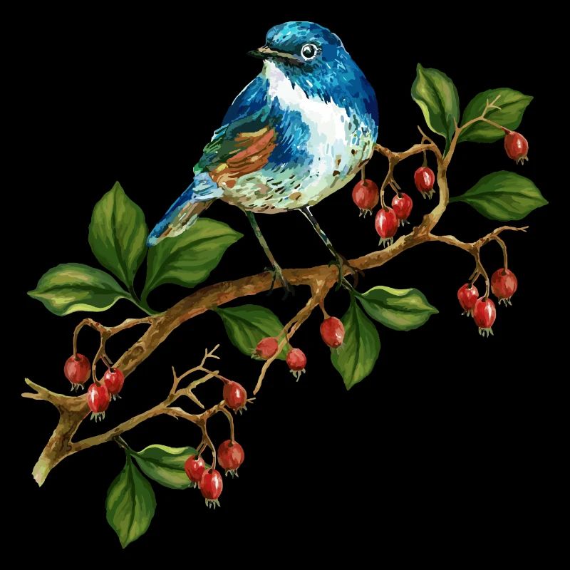 Bunter Vogel