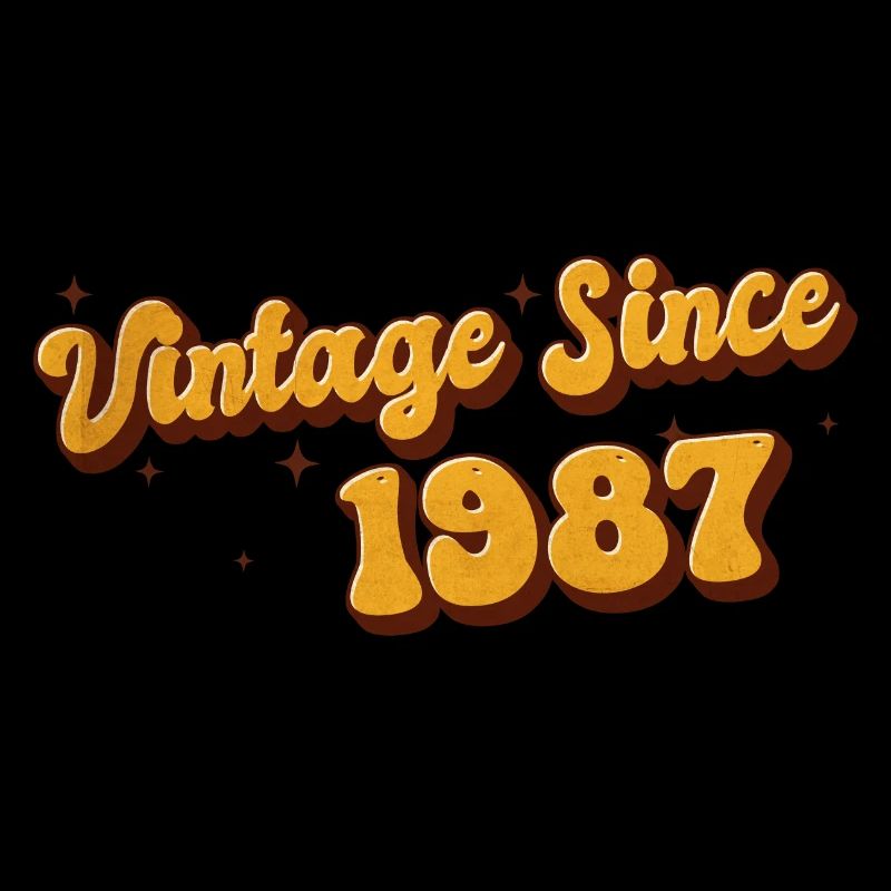 Vintage since 1987 36 Years Old - Groovy 36th