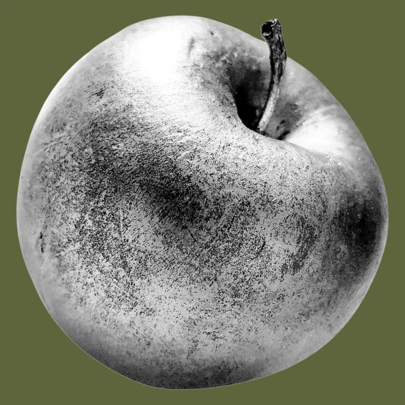 Silberner Apfel