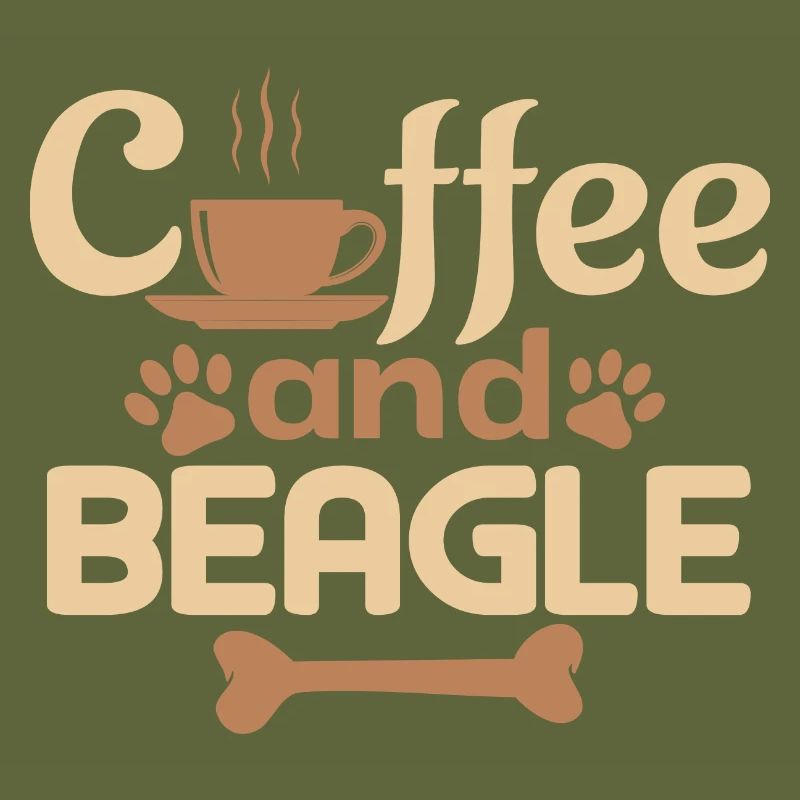 coffe and beagle