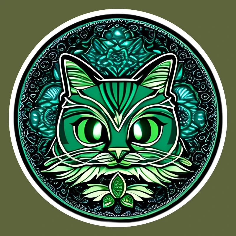chat mandala couleur