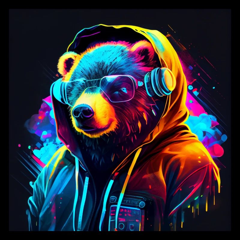 Cool Gaming Bear