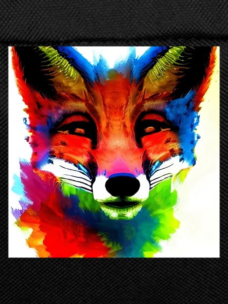 A colourful Fox, water colours