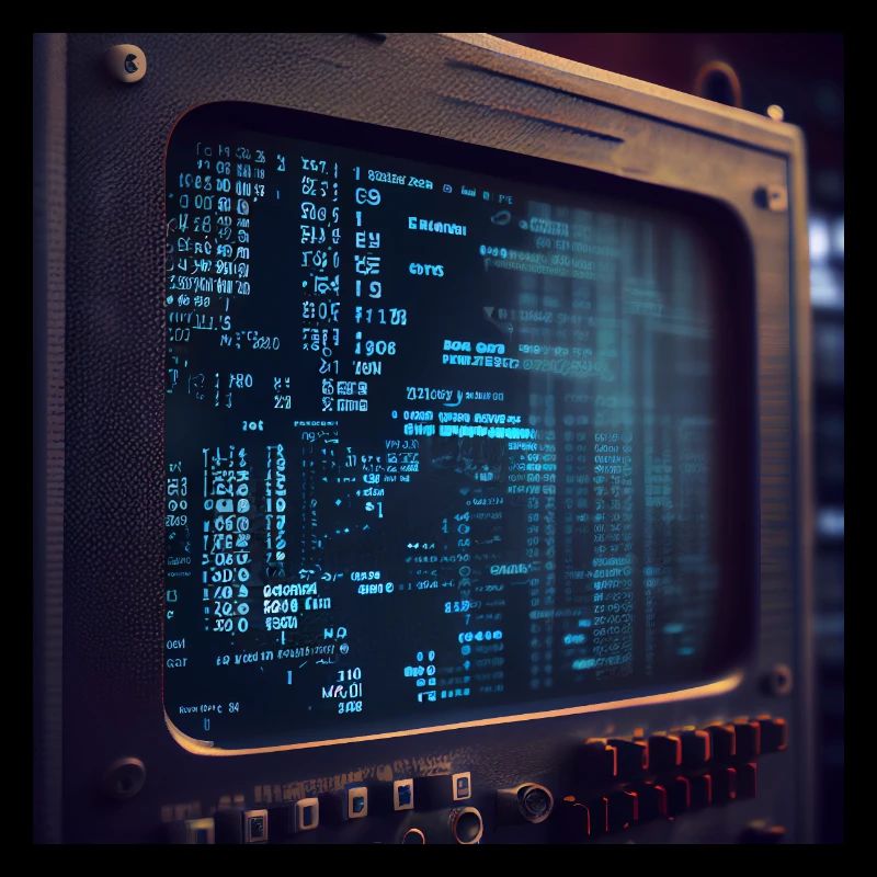 Code sur un écran de PC