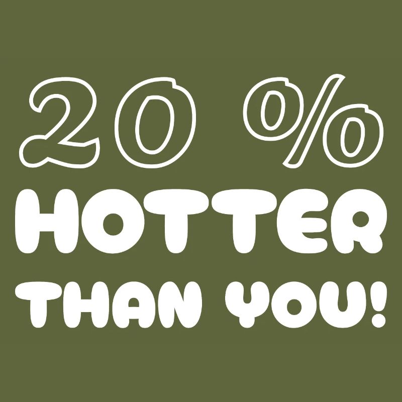 20 plus chaud que vous - 20% plus chaud que vous!
