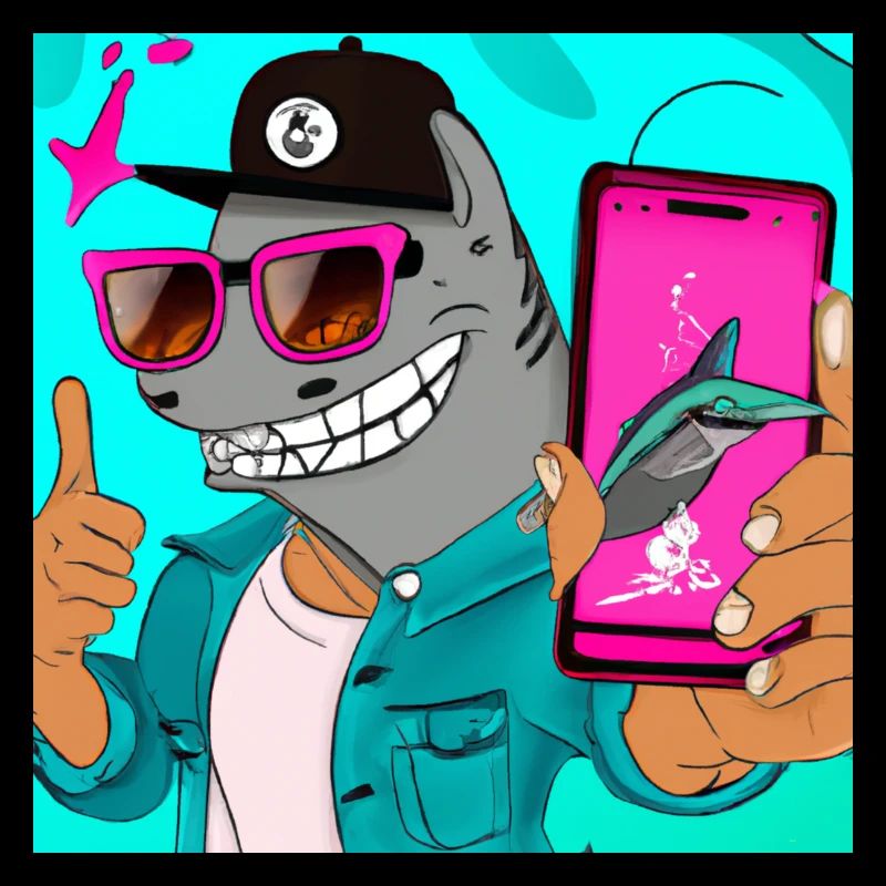 Shark makes selfie gift