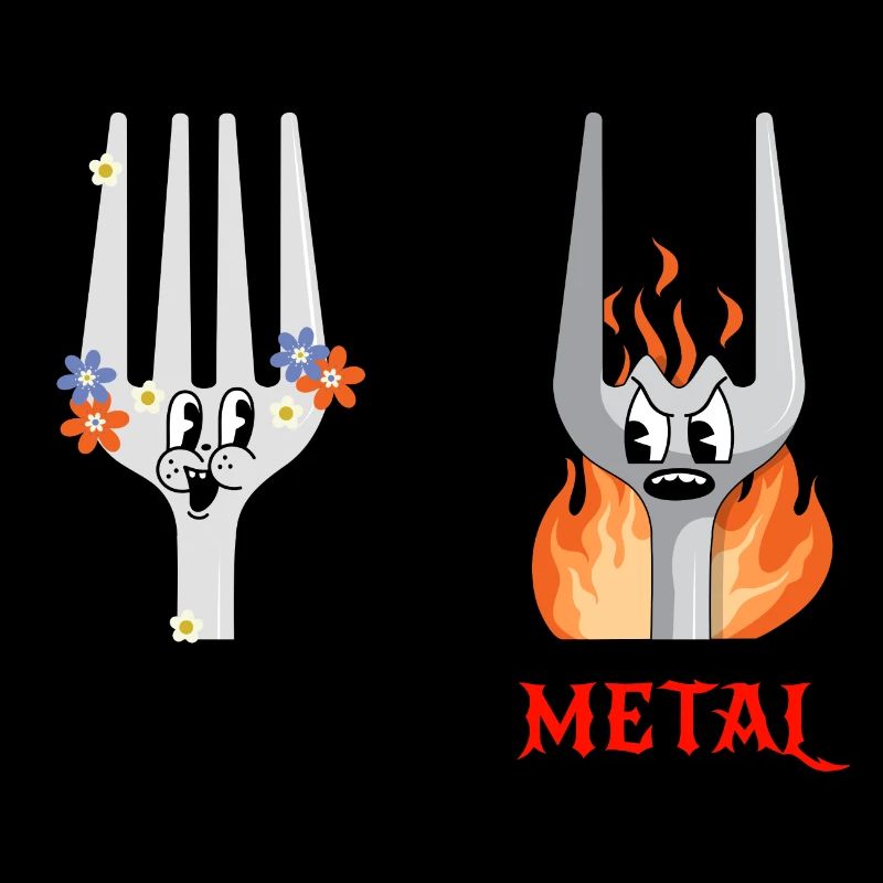 Fork Plastic Metal Music
