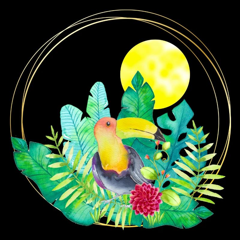 Summer with toucan