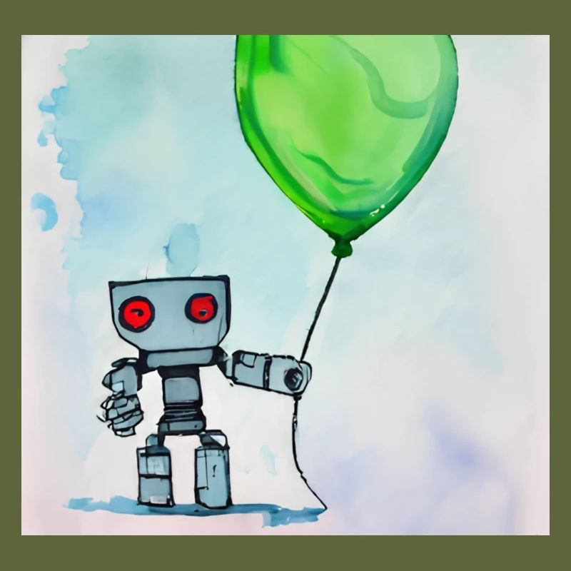 Robot with balloon