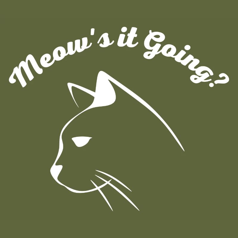 Meow s it Going Lusitger Cats Saying Cute Cat