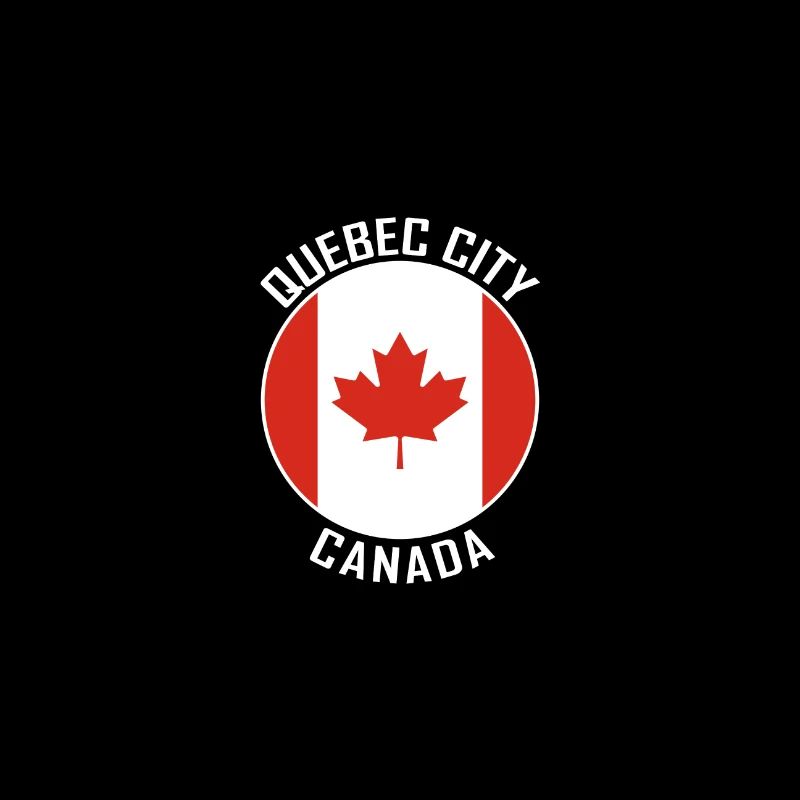Souvenir de voyage de Québec Skyline Canada Flag