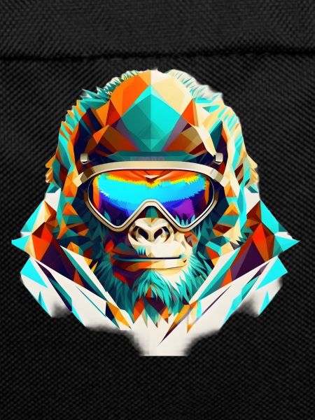 Cool gorilla skier