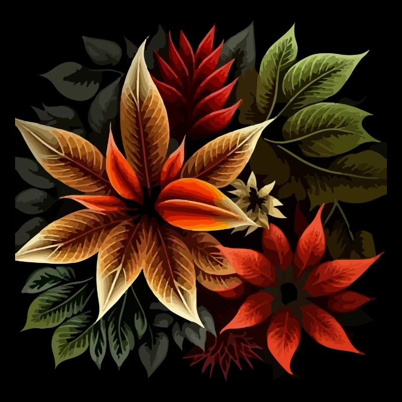 Nature Flowers Leaves