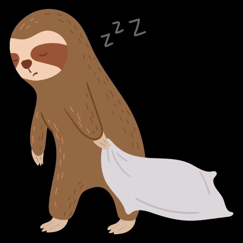 Sloth Sleeping Cute Tired Lazy Animal