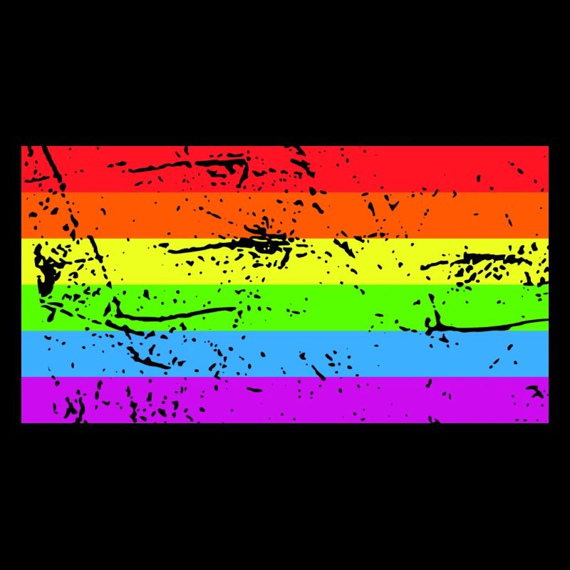 Rainbow flag Grunge