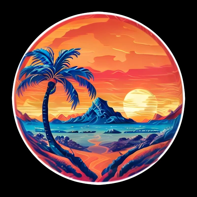 Vintage Beach Landscape complement