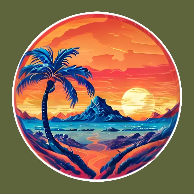 Complément Vintage Beach Landscape