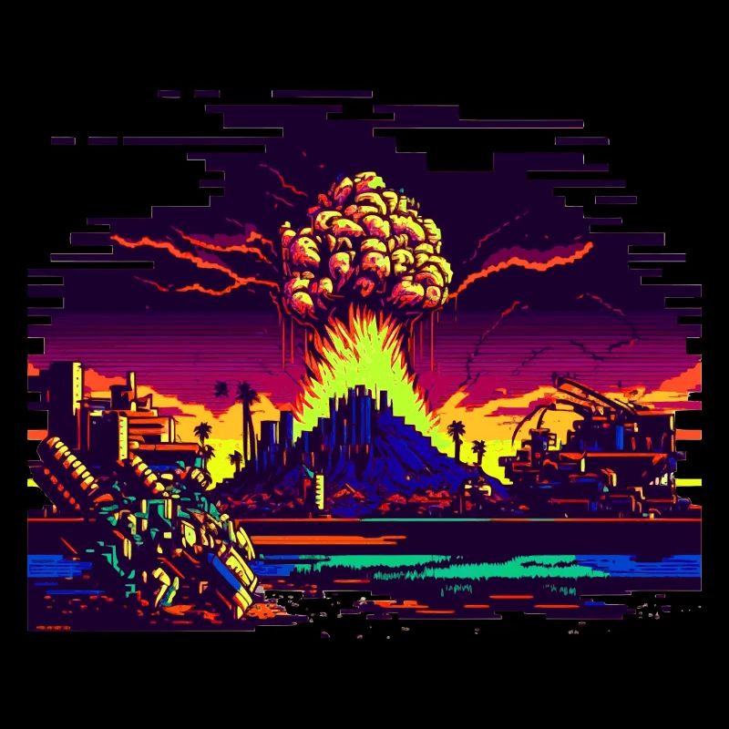 When the atomic bomb explodes in 8 bits