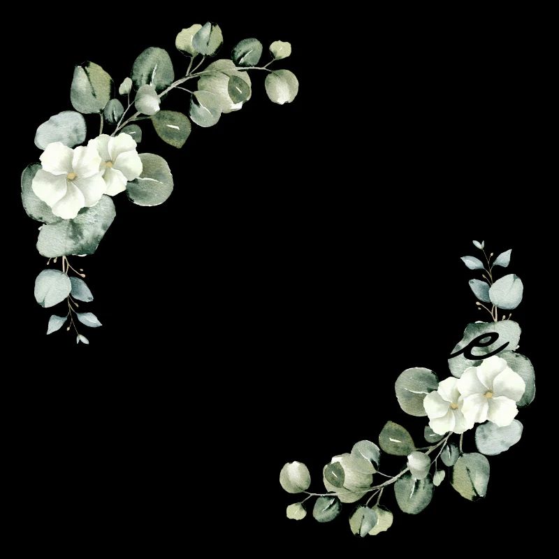 La mariée fleurs vertes