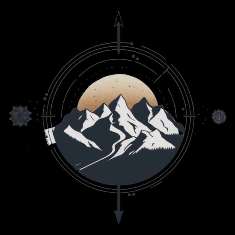 Berge Kompass Wanderung