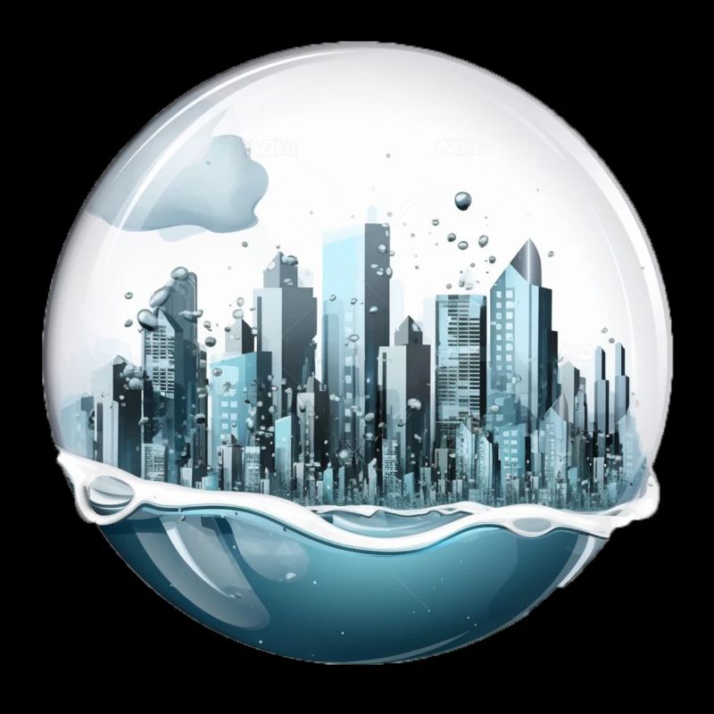 Atlantis - Underwater city in bubble