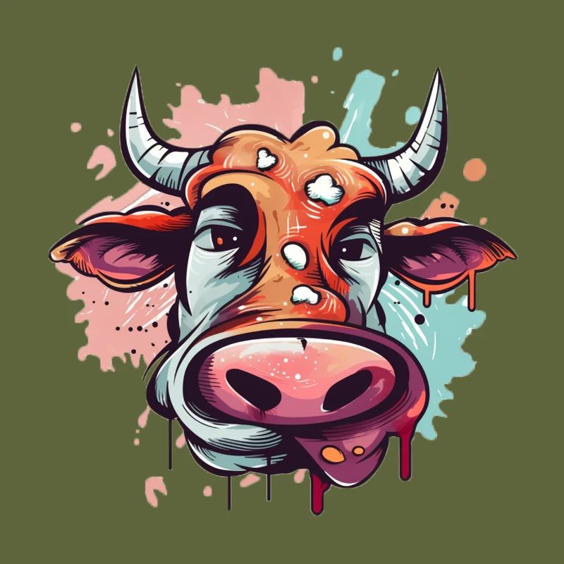 Comic Cow Caricature