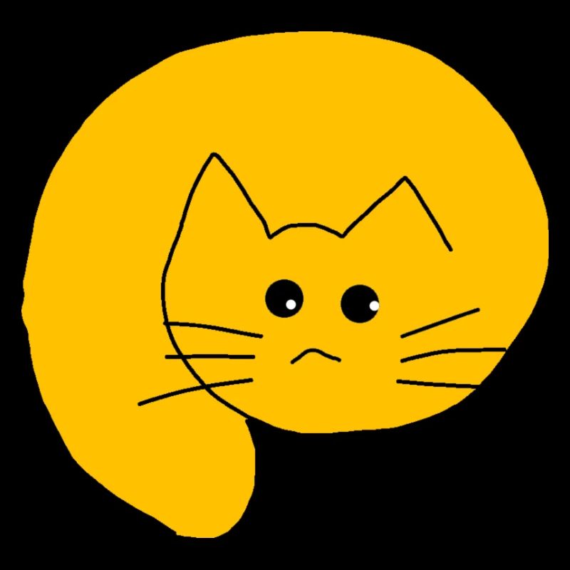 Katze gelb