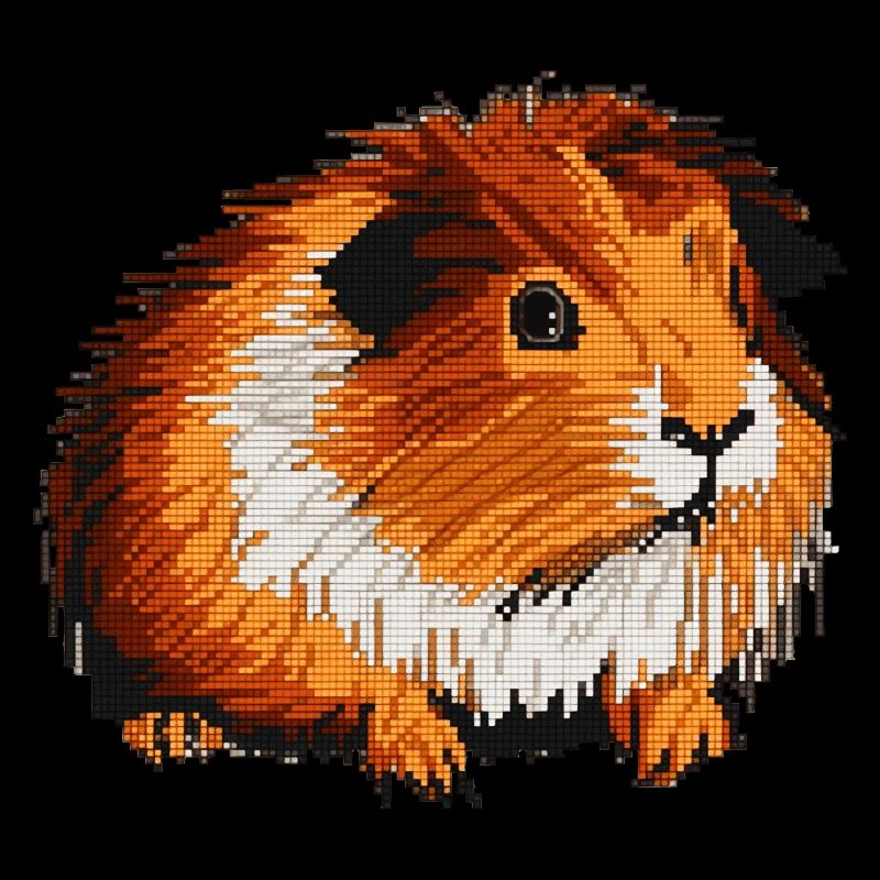 Guinea pigs in 8 bit pixel optics