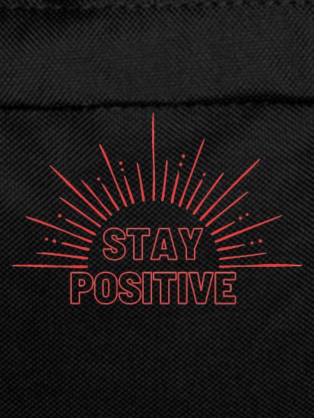 Stay Positive in red
