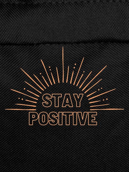Stay Positive in orange
