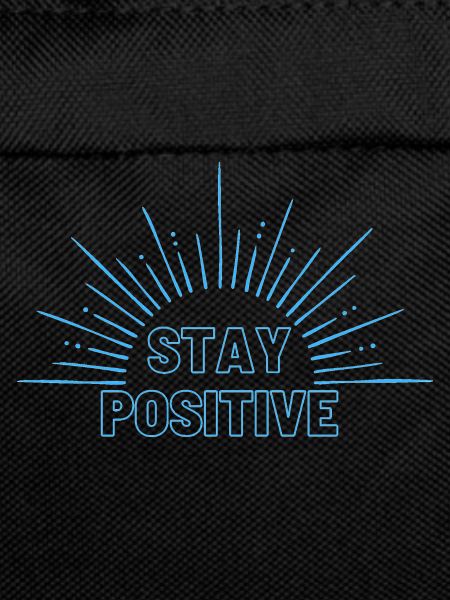 Stay Positive in blue