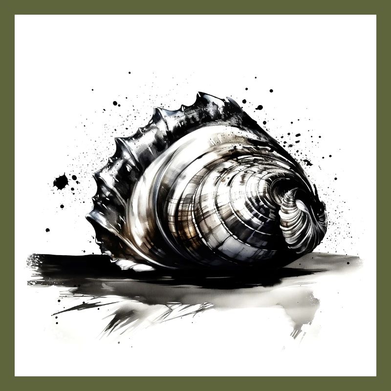 Elegant shell illustration