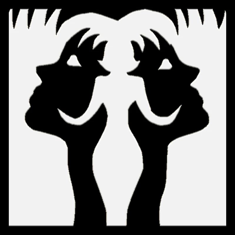 Optical illusion art psychadelic retro forms