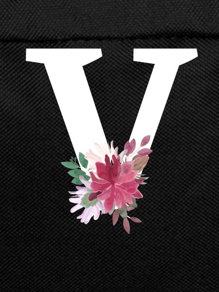Letter v floral