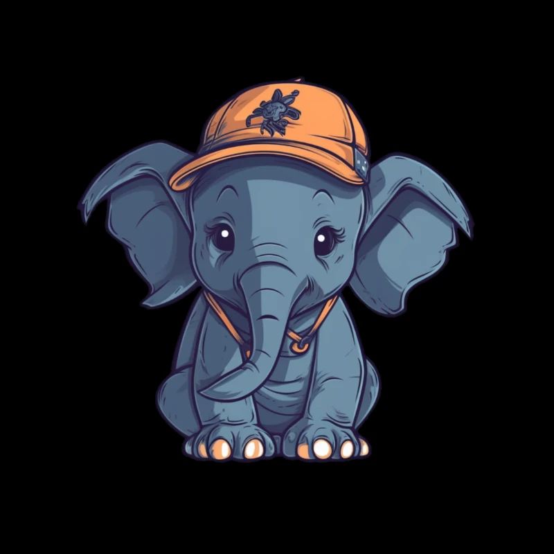 elefant mit mütze