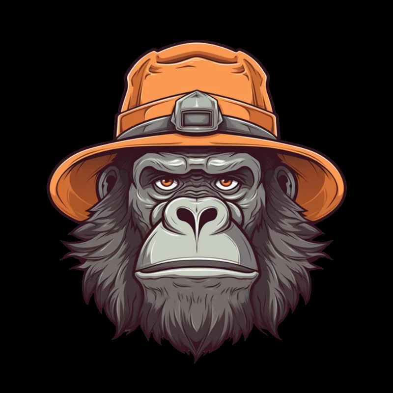 Gorilla with hat