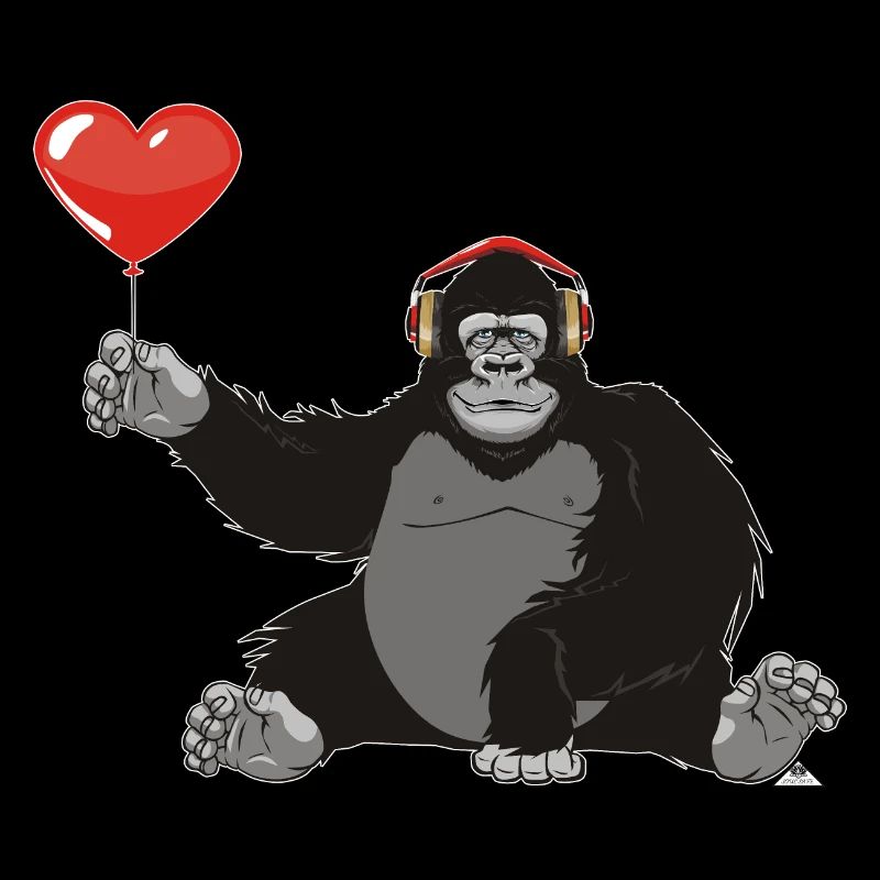 Gorilla mit Herz