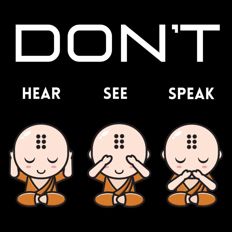 Don't hear see speak boy