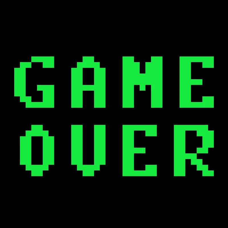 Game Over retrogaming vintage pixels