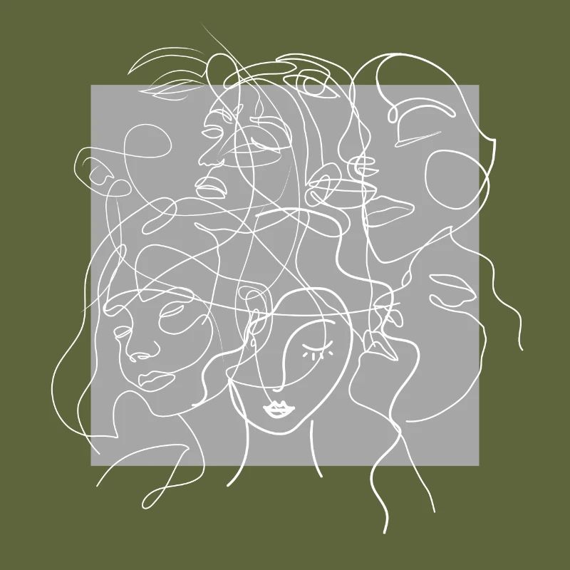 Face line grey