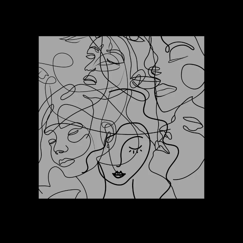 Face line grey