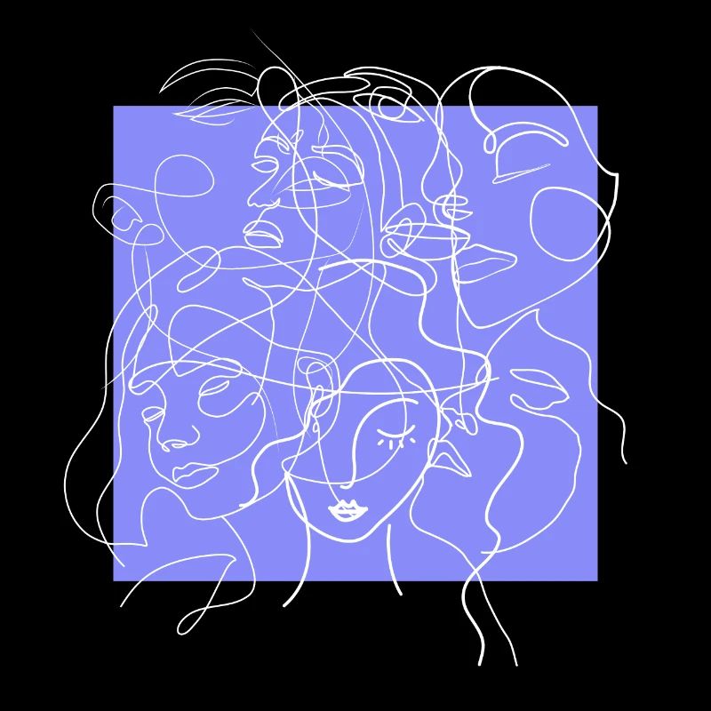 Face line purple