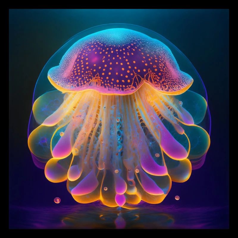 Amazing magic yellyfish