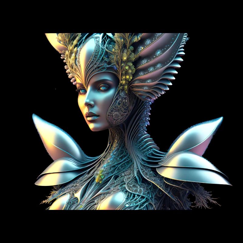 Fantasy Woman Biomechanical