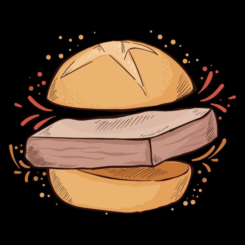 Leberkäse Fleischkäse Brötchen Fan